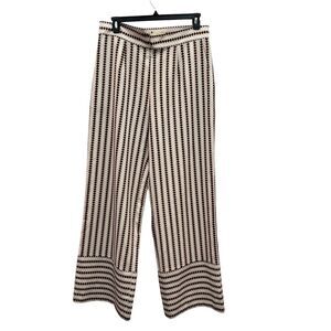 The Kemist Women’s Pants Wide Leg High Rise Stripped Sz 14 NWOT